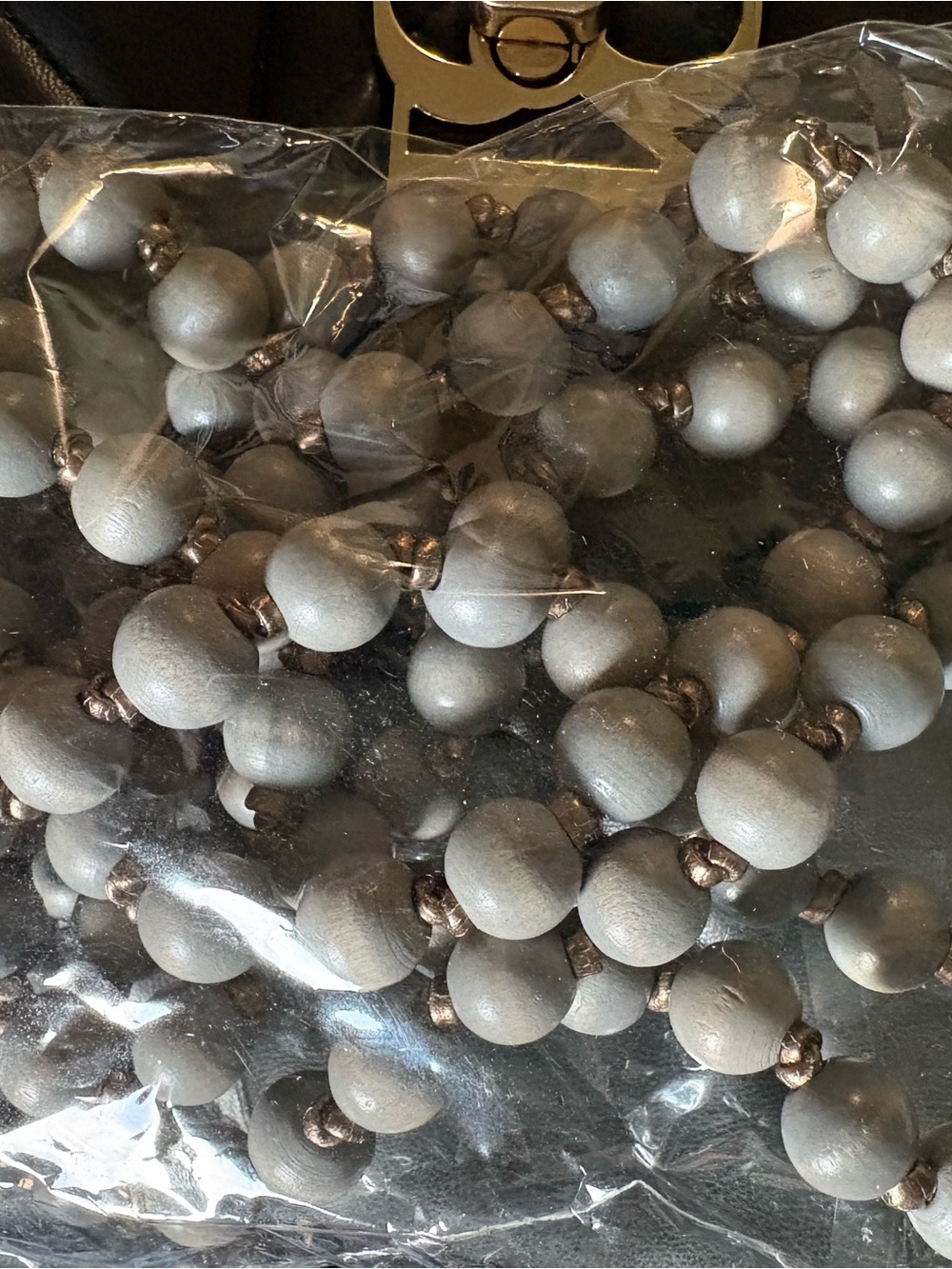 Plunder Gray Beaded Necklace